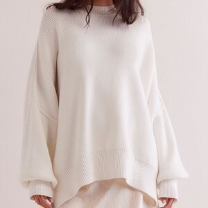 Free People Easy Street Gray Sweater